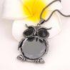 Crystal Beaded Owl Necklace - SexyBling