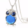 Crystal Beaded Owl Necklace - SexyBling